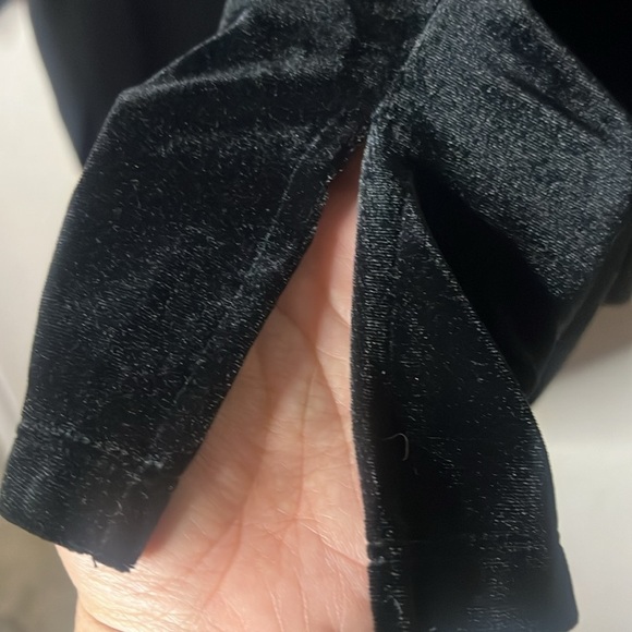 Susan Graver 3X Black Velvet V Neck 3/4 Sleeve Tunic Stretch Essential Holiday - Picture 6 of 9